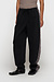 10Days Black wide tapered pants twill