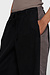 10Days Black wide tapered pants twill