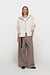 10Days Soft White Melee statement zip hoodie