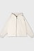 10Days Soft White Melee statement zip hoodie