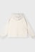 10Days Soft White Melee statement zip hoodie