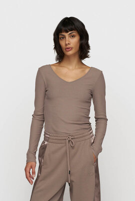 10Days moonrock v-neck long sleeve top