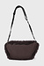10Days deep wine hairy cross body bag