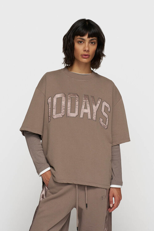 10Days moonrock short sleeve sweater