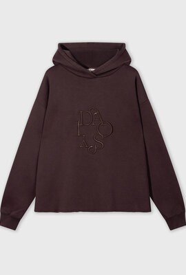 10Days deep wine statement hoodie embro