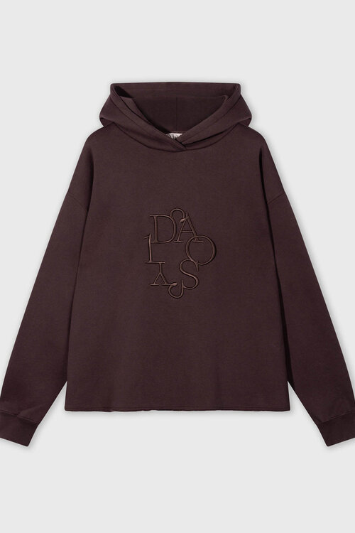 10Days deep wine statement hoodie embro