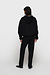 10Days Black pleated balloon hoodie