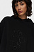 10Days Black pleated balloon hoodie
