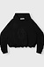 10Days Black pleated balloon hoodie