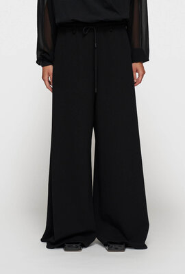 10Days Black wide leg pants crepe