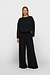 10Days Black wide leg pants crepe