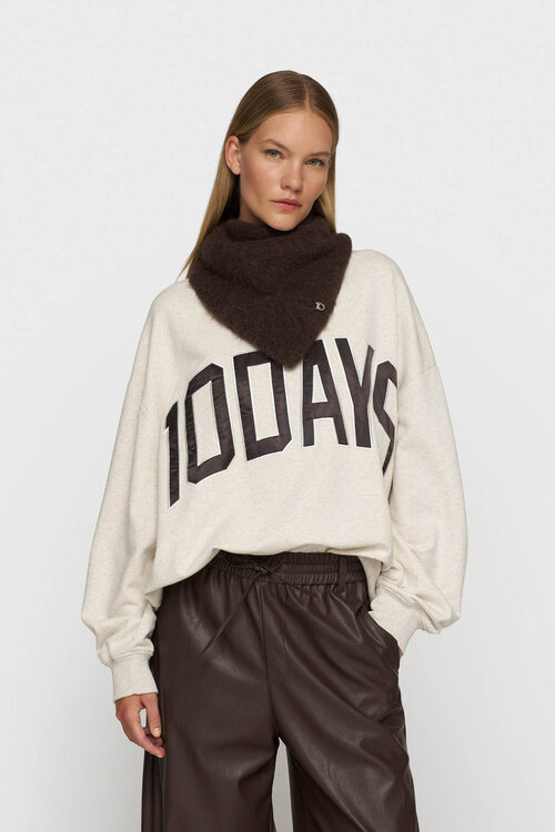 10Days Soft White Melee baseball sweater 10DAYS