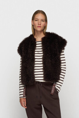 10Days deep wine the Bobbie gilet