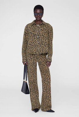 Anine Bing gekleurde Paxton Shirt Leopard