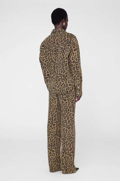 Anine Bing gekleurde Paxton Shirt Leopard
