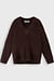 10Days deep wine v-neck knit sweater