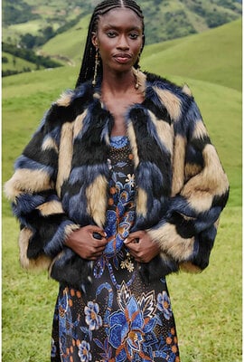 Farm Rio Blauw Coat