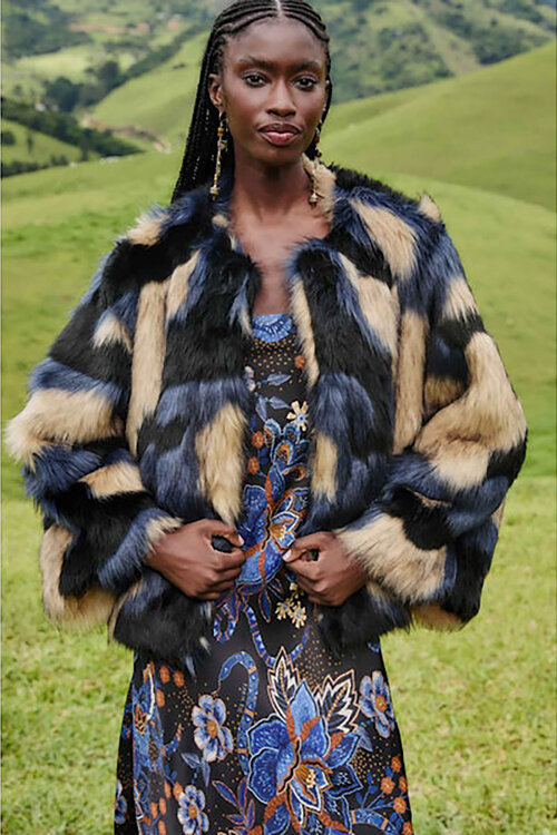 Farm Rio Blauw Coat