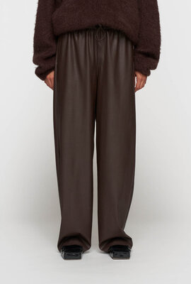 10Days deep wine faux leather pants