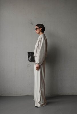 Club L'avenir Beige Pantalon