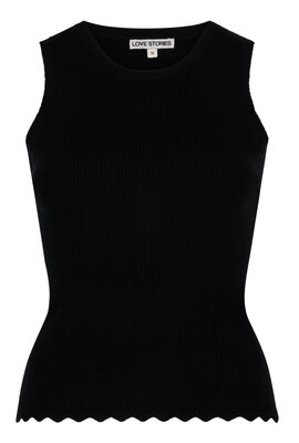Love Stories Black Bella Gebreide Top