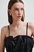 Second Female Black Cova Leather Top