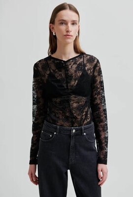Second Female Black Social Tee