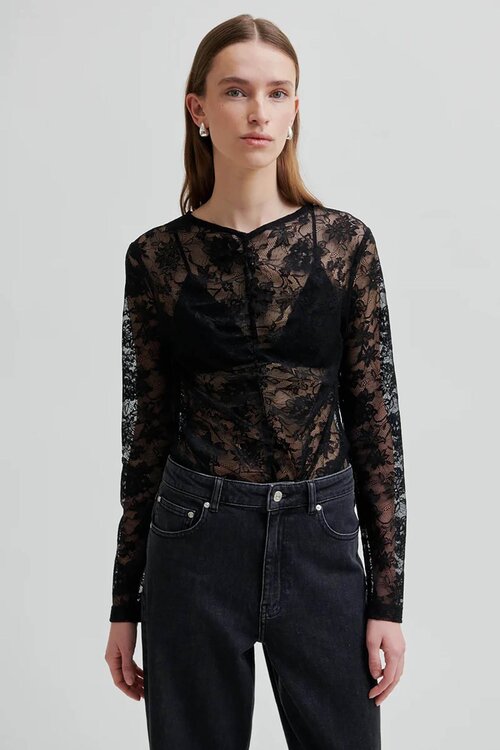 Second Female Black Social Tee
