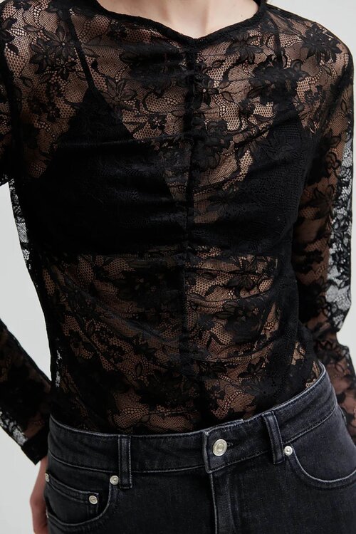 Second Female Black Social Tee