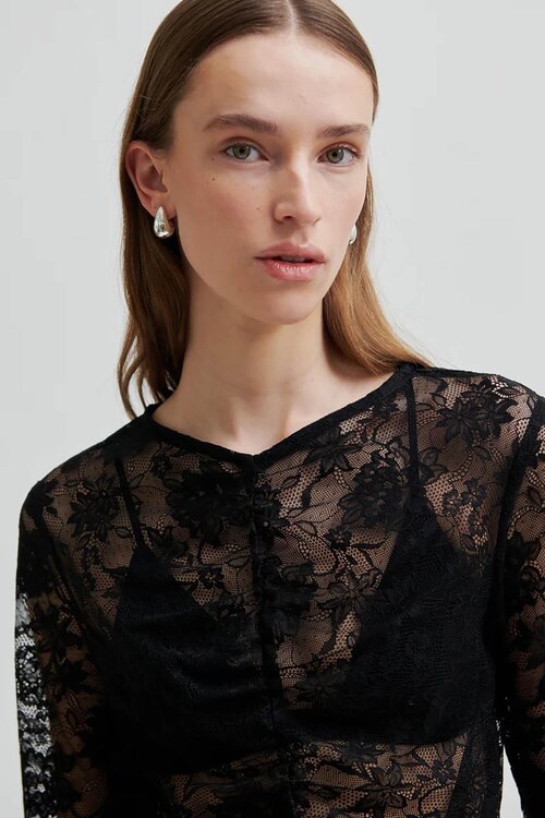 Second Female Black Social Tee