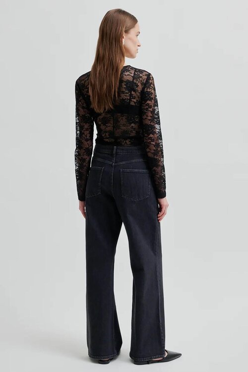 Second Female Black Social Tee