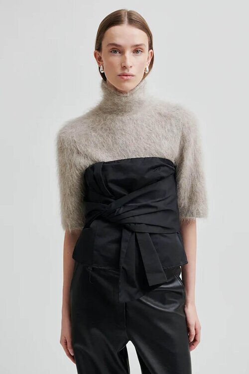 Second Female Sand Karla Knit SS