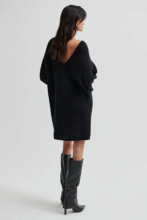 Second Female Black Gabby Knit Jurk