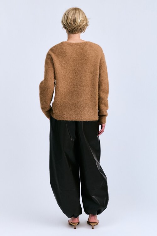 Love Stories Camel Iris gebreid Vest