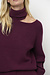 Dante 6 Bordeaux Marenna Asymmetrical Sweater