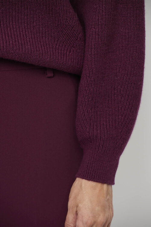 Dante 6 Bordeaux Marenna Asymmetrical Sweater