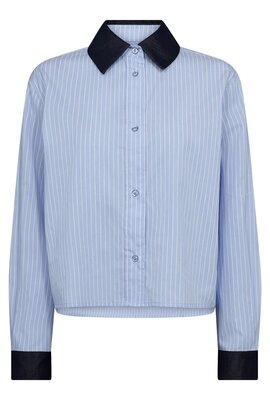 Co'couture Blauw Nelson Stripe Shirt Co'couture Blauw Nelson Stripe Shirt