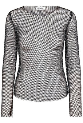 Co'couture Black Krystal Net blouse