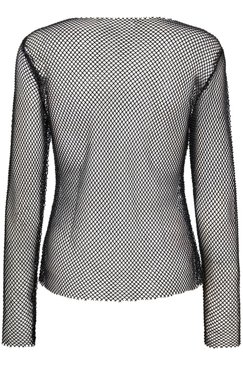 Co'couture Black Krystal Net blouse