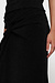 10Days Black maxi drape skirt sparkle