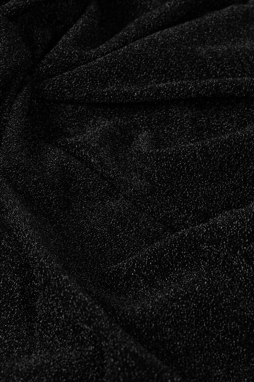 10Days Black maxi drape skirt sparkle