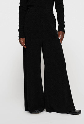 10Days Black wide leg jogger sparkle