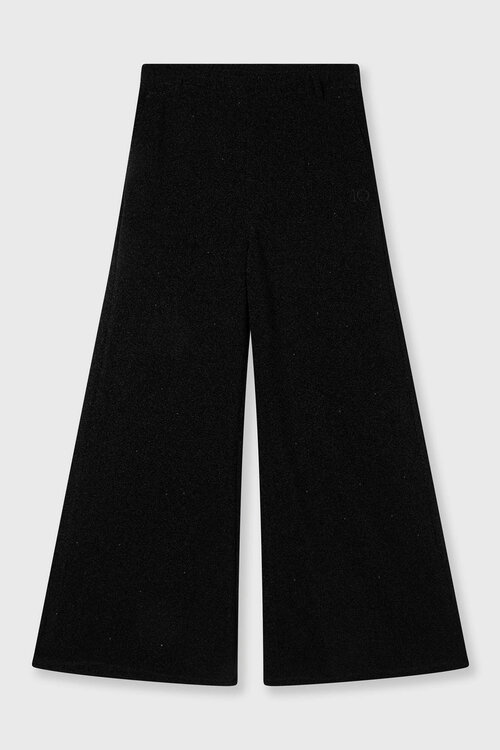 10Days Black wide leg jogger sparkle