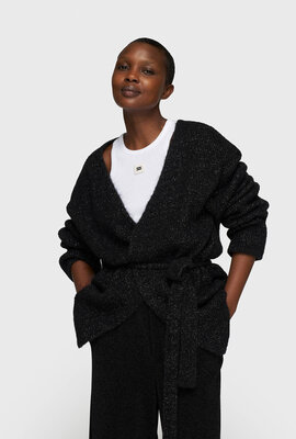 10Days Black short cardigan sparkle