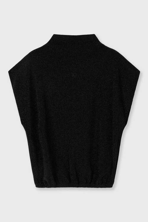 10Days Black sleeveless top sparkle