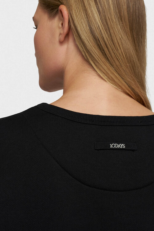 10Days Black long sweater curly 10