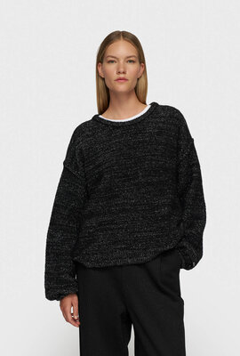 10Days Black knit sweater sparkle
