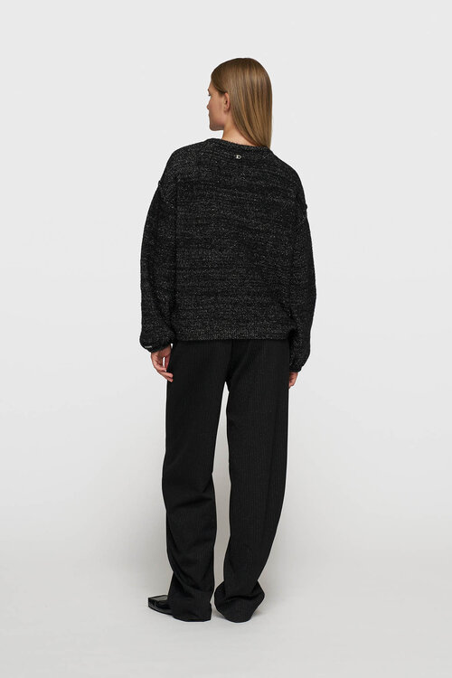 10Days Black knit sweater sparkle
