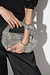 Dante 6 Zilver Cristal Clutch