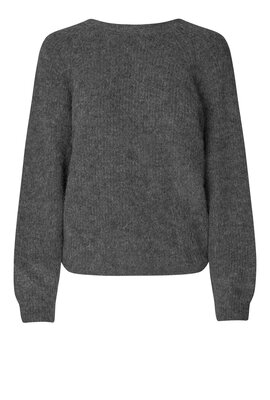 Second Female Donkergrijs Flare Knit